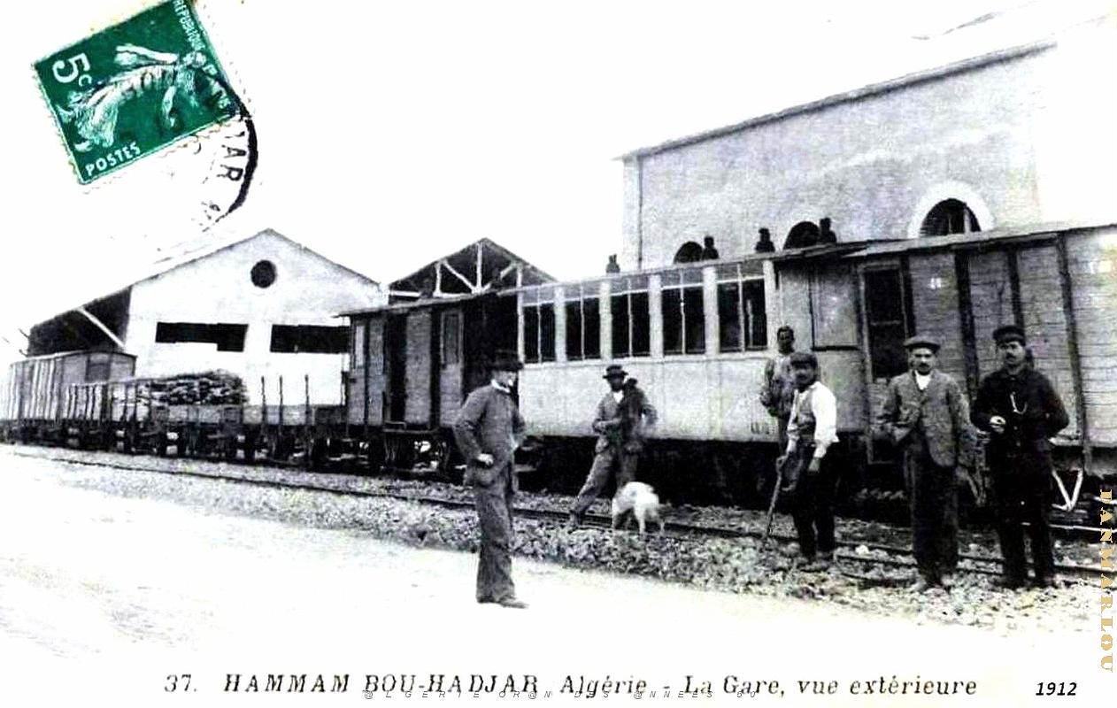 Hammam-Bou-Hadjar - Gare - Vue exterieure - 1912.jpg